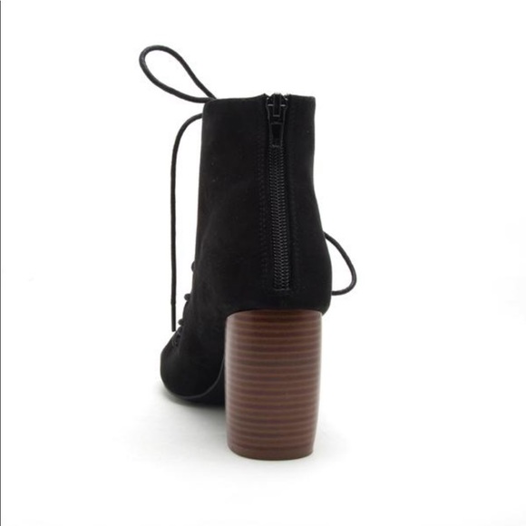 NEW Lola Lace Booties- Black - Picture 6 of 8